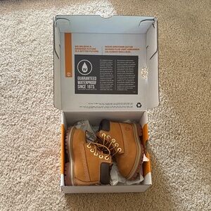 Timberland Kids Tan and Brown Boots